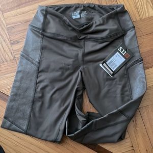 5.11 tactical leggings, size 6, OD Green.